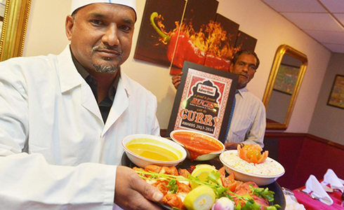 Ruchi Chef with Swindon Advertiser best curry award